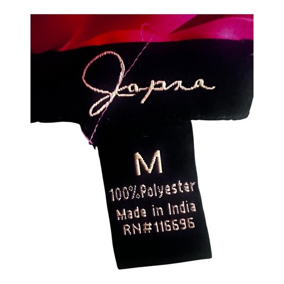 JAPNA Satin Bandana Tie Back Halter W/Adjustable Straps Top Size M - Picture 3 of 4